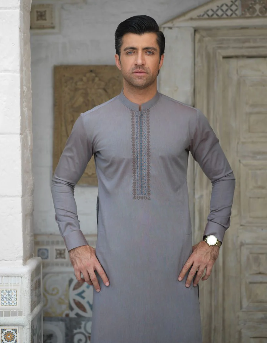 TITANIUM GREY KAMEEZ SHALWAR | JJKS-S-US-34088/S21/JJ7239-SF - Image 4