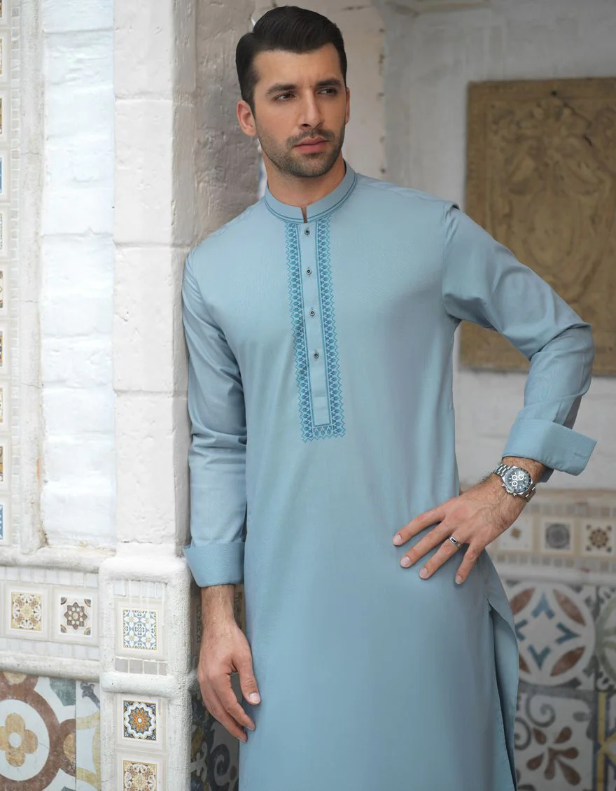 SKY WHITE KAMEEZ SHALWAR | JJKS-S-US-34090/S21/JJ7239-SF - Image 5