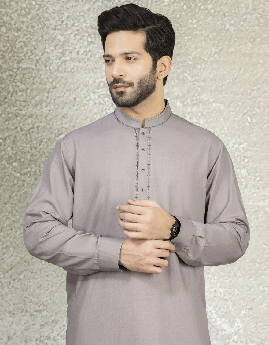 GREY KAMEEZ SHALWAR | JJKS-S-US-34137/S22/JJ7527-CL - Image 2
