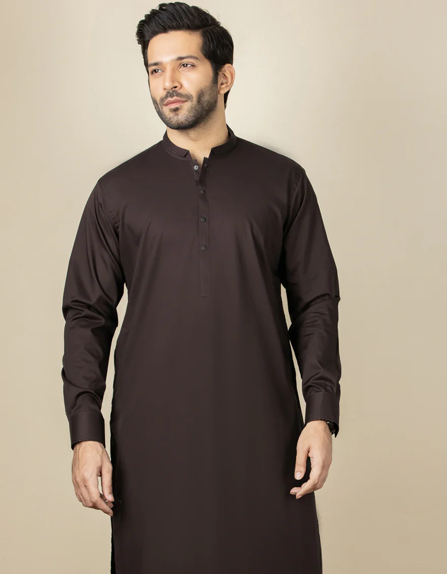 DEEP MAROON COTTON KAMEEZ SHALWAR | JJKS-S-US-34144/S22/JJ8330-EX - Image 3