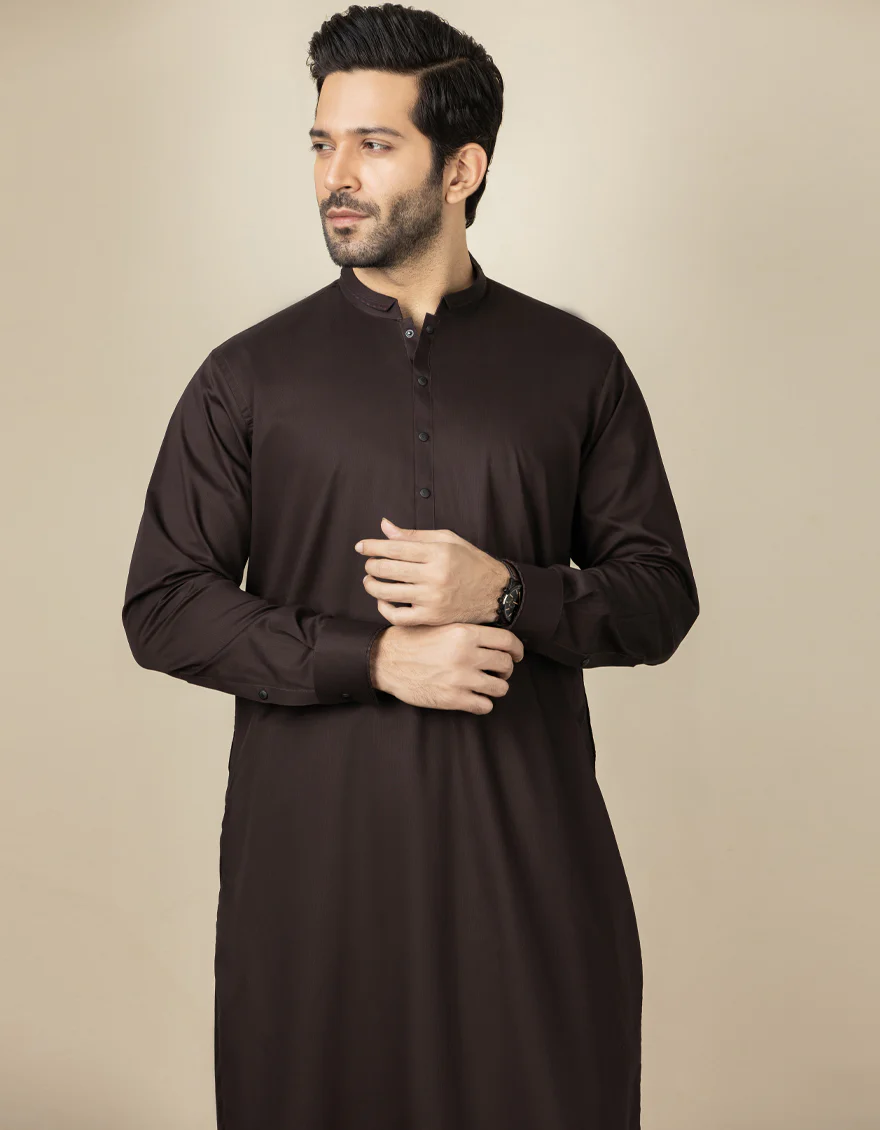 DEEP MAROON COTTON KAMEEZ SHALWAR | JJKS-S-US-34144/S22/JJ8330-EX - Image 4