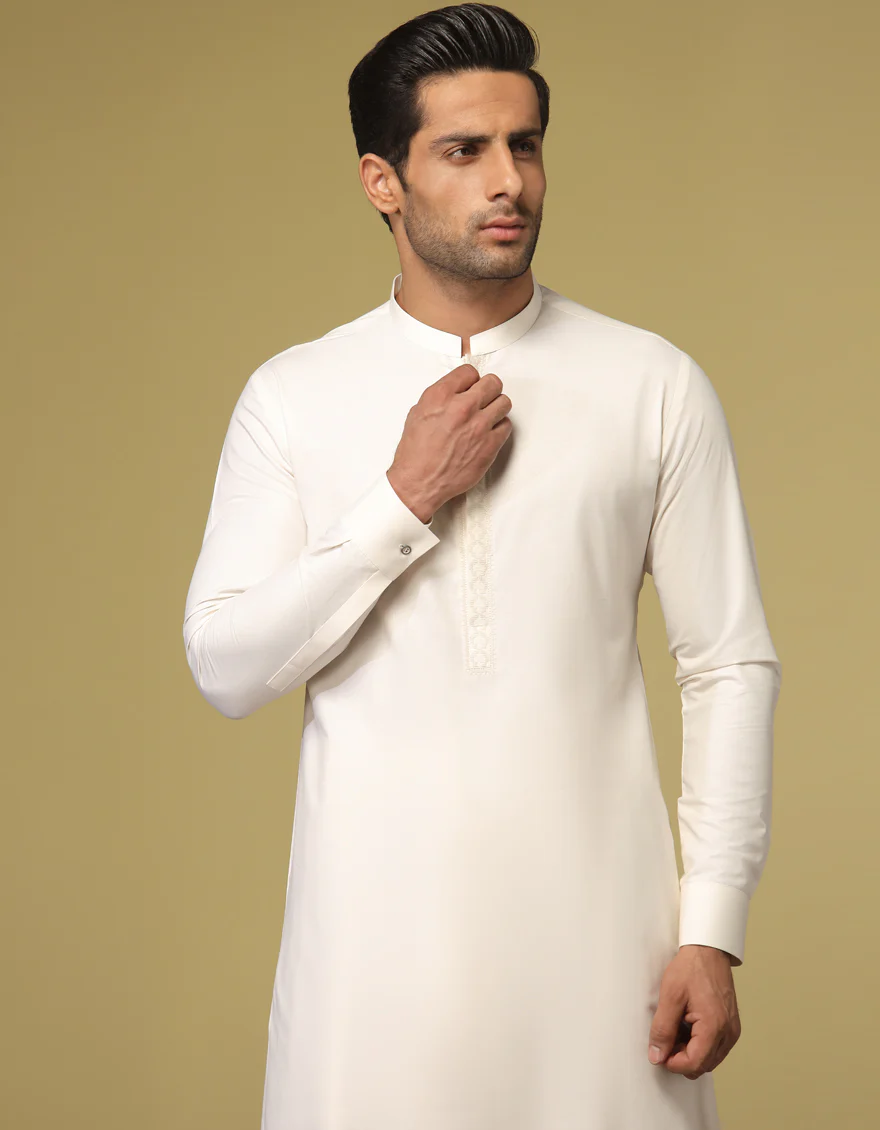 IVORY BLENDED KAMEEZ SHALWAR | JJKS-S-US-34196/S22/JJ8238-SF - Image 3