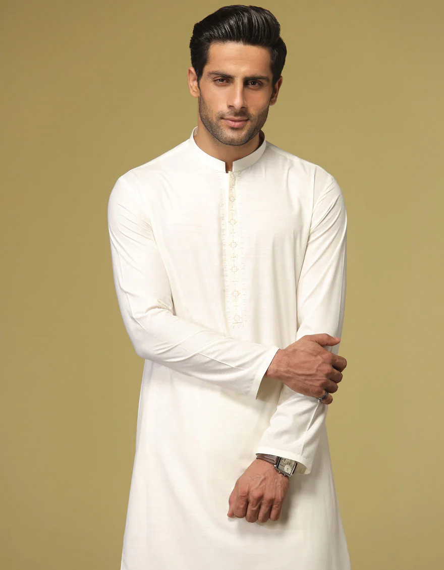 CREAM BLENDED KAMEEZ SHALWAR | JJKS-S-US-34202/S22/JJ8237-SF - Image 3