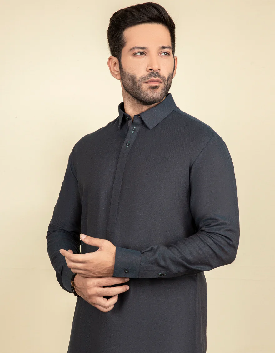 BLUISH GREY COTTON KAMEEZ SHALWAR | JJKS-S-US-34217/S22/JJ8281-CL - Image 3