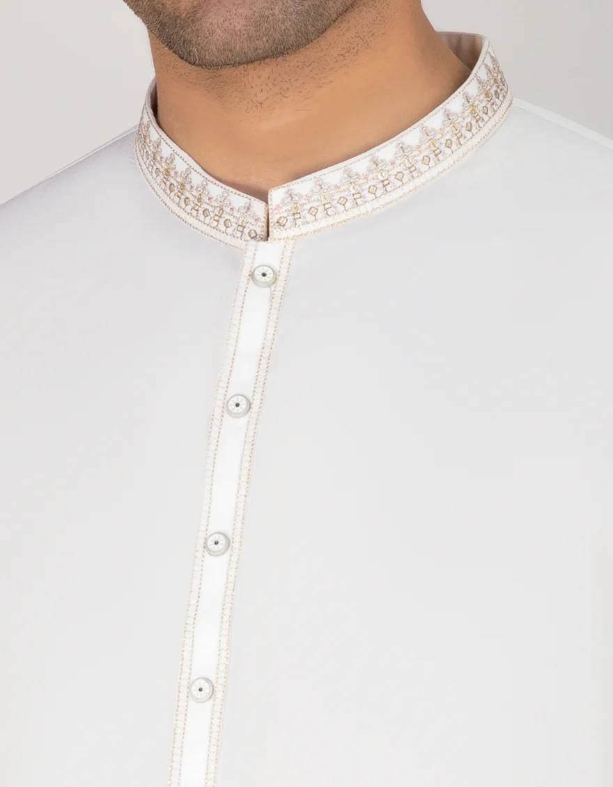 IVORY COTTON KAMEEZ SHALWAR | JJKS-S-US-34221/S22/JJ6863-FL - Image 2