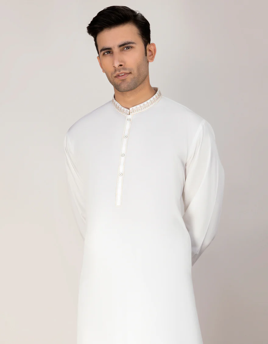 IVORY COTTON KAMEEZ SHALWAR | JJKS-S-US-34221/S22/JJ6863-FL - Image 3