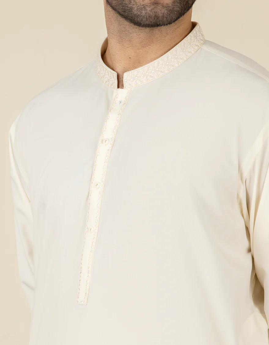 CREAM BLENDED KAMEEZ SHALWAR | JJKS-S-US-34226/S22/JJ8189-SF - Image 2