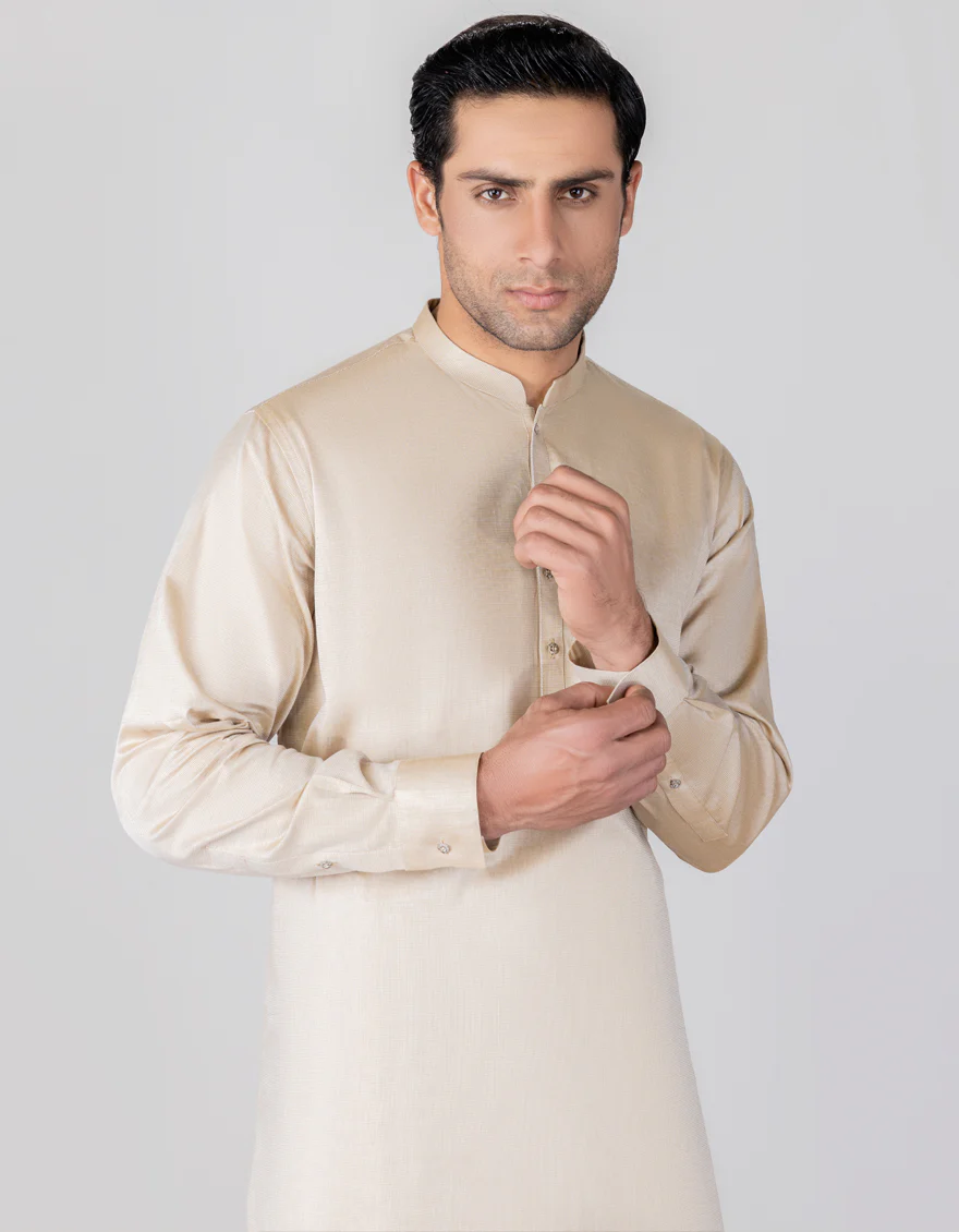BISCUIT COTTON KAMEEZ SHALWAR | JJKS-S-US-34235/S22/JJ8197-CL - Image 2