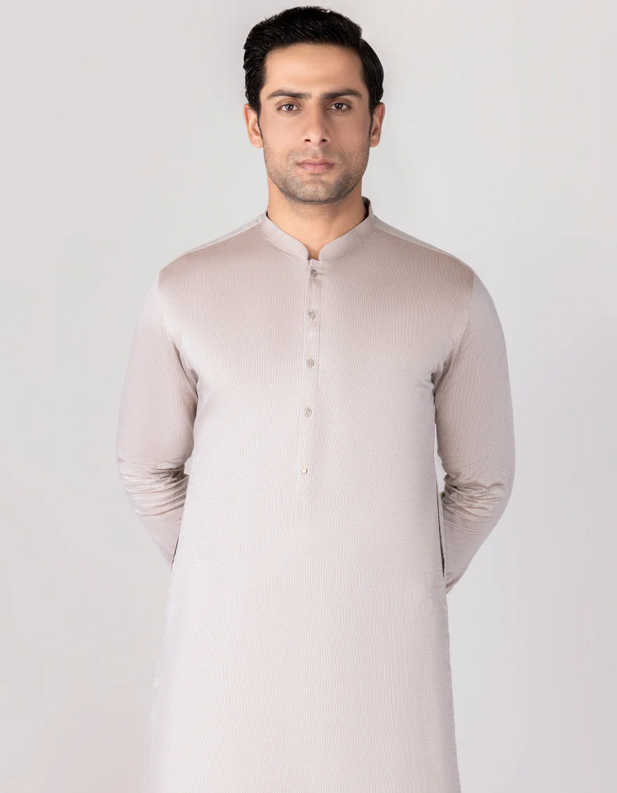 BROWN COTTON KAMEEZ SHALWAR | JJKS-S-US-34237/S22/JJ8197-CL - Image 3