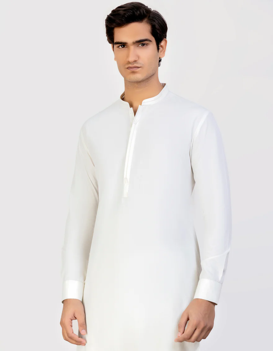 IVORY BLENDED KAMEEZ SHALWAR | JJKS-S-US-34425/S23/JJ8725-CL - Image 3