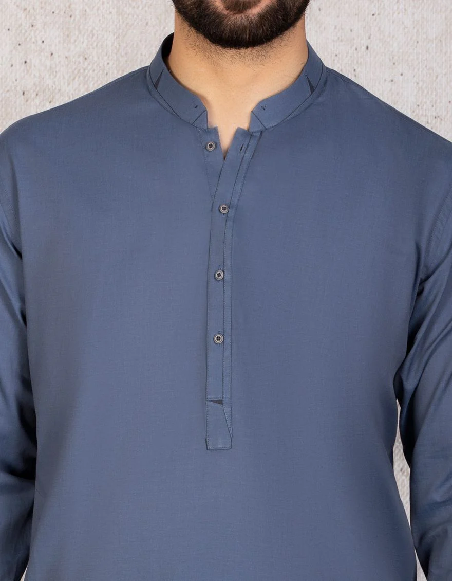 PIGEON BLUE KAMEEZ SHALWAR | JJKS-S-US-36533/S19/JJ6451 - Image 2
