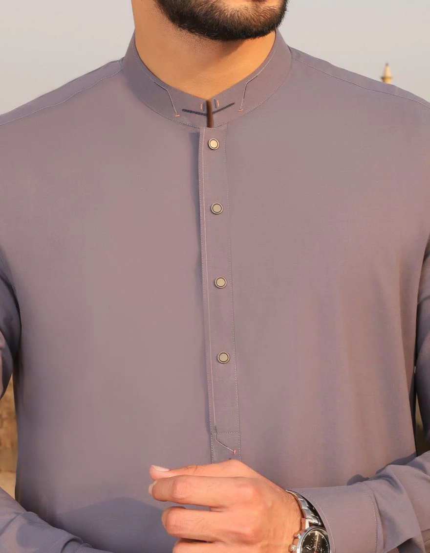 DULL PURPLE KAMEEZ SHALWAR | JJKS-S-US-36674/S20/JJ6973 - Image 2
