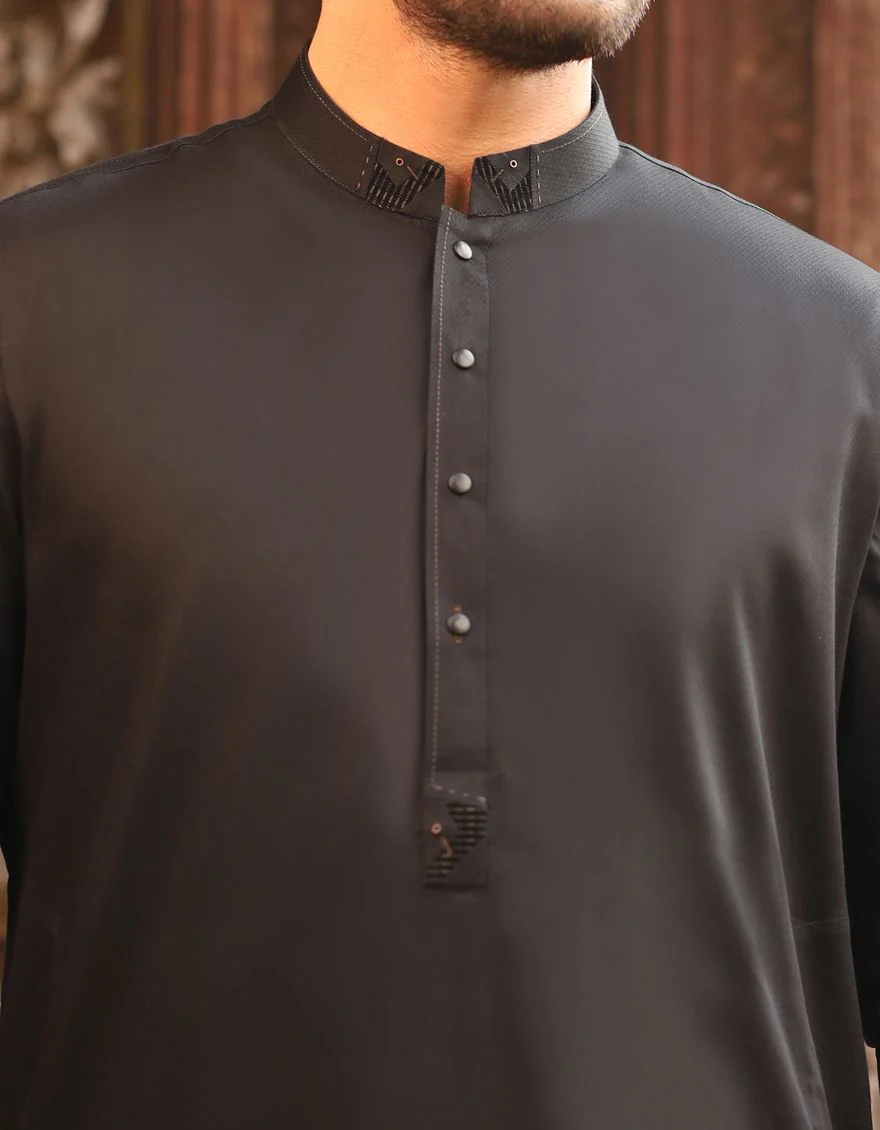 BLACK KAMEEZ SHALWAR | JJKS-S-US-36675/S20/JJ6957 - Image 3