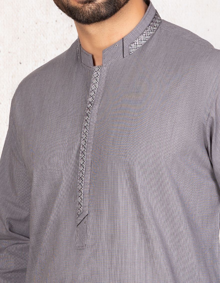 GREY KAMEEZ SHALWAR | JJKS-S-US-36679/S20/JJ6979 - Image 2