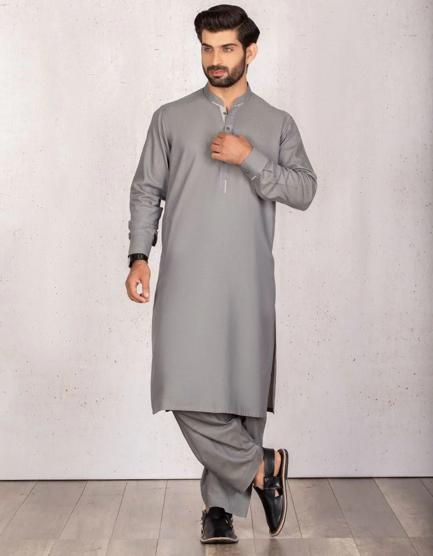 GREY KAMEEZ SHALWAR | JJKS-S-US-36710/S21/JJ7021