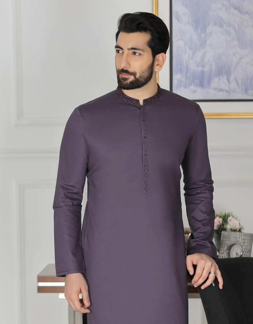 DEEP PURPLE KAMEEZ SHALWAR | JJKS-S-US-36775/S21/JJ6956 - Image 3