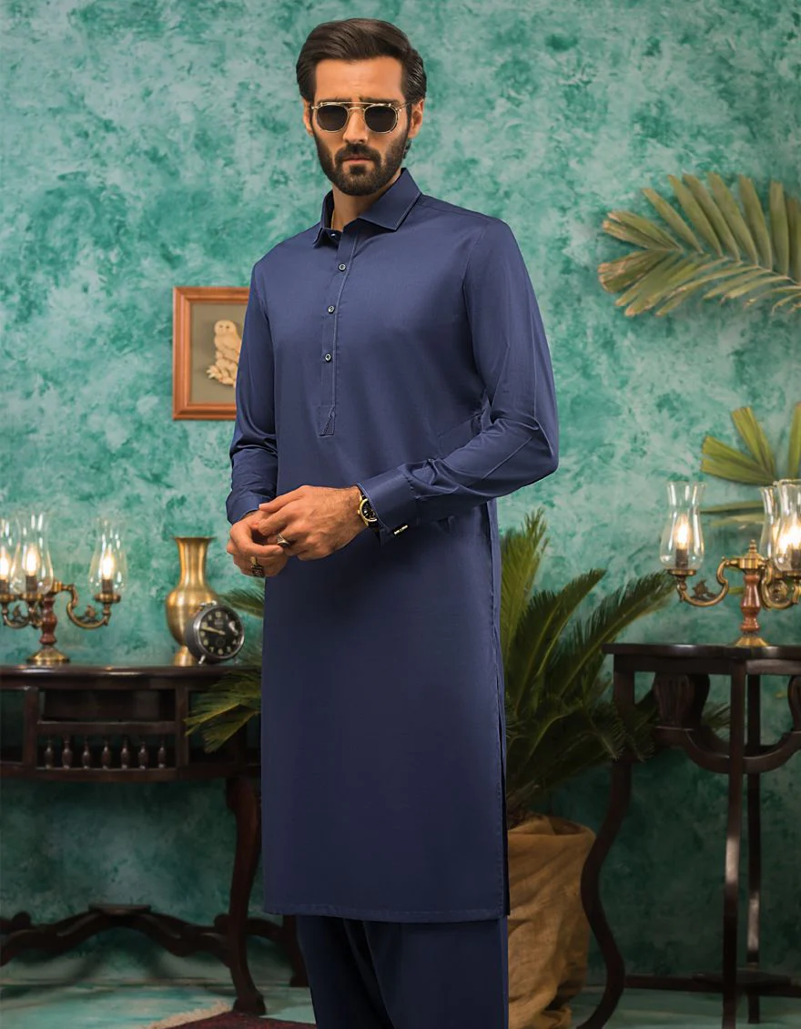 PERSIAN BLUE KAMEEZ SHALWAR | JJKS-S-US-36796/S21/JJ6887-CL - Image 2