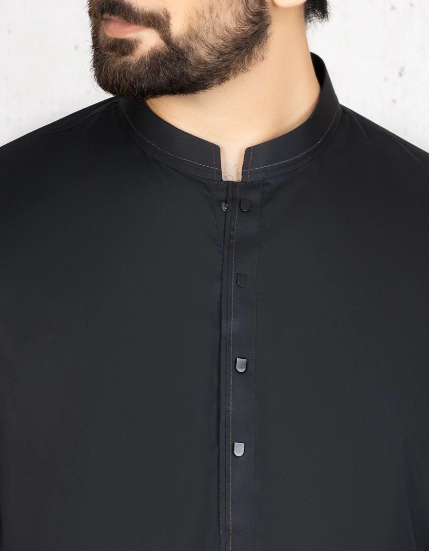 BLACK KAMEEZ SHALWAR | JJKS-S-US-36805/S21/JJ6863-EX - Image 2