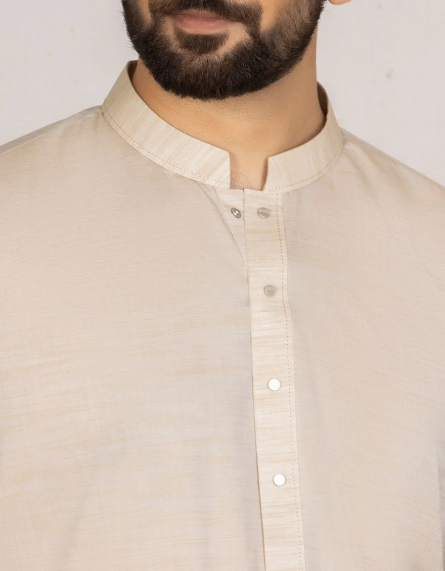 BEIGE KAMEEZ SHALWAR | JJKS-S-US-36807/S21/JJ7115-PN - Image 2