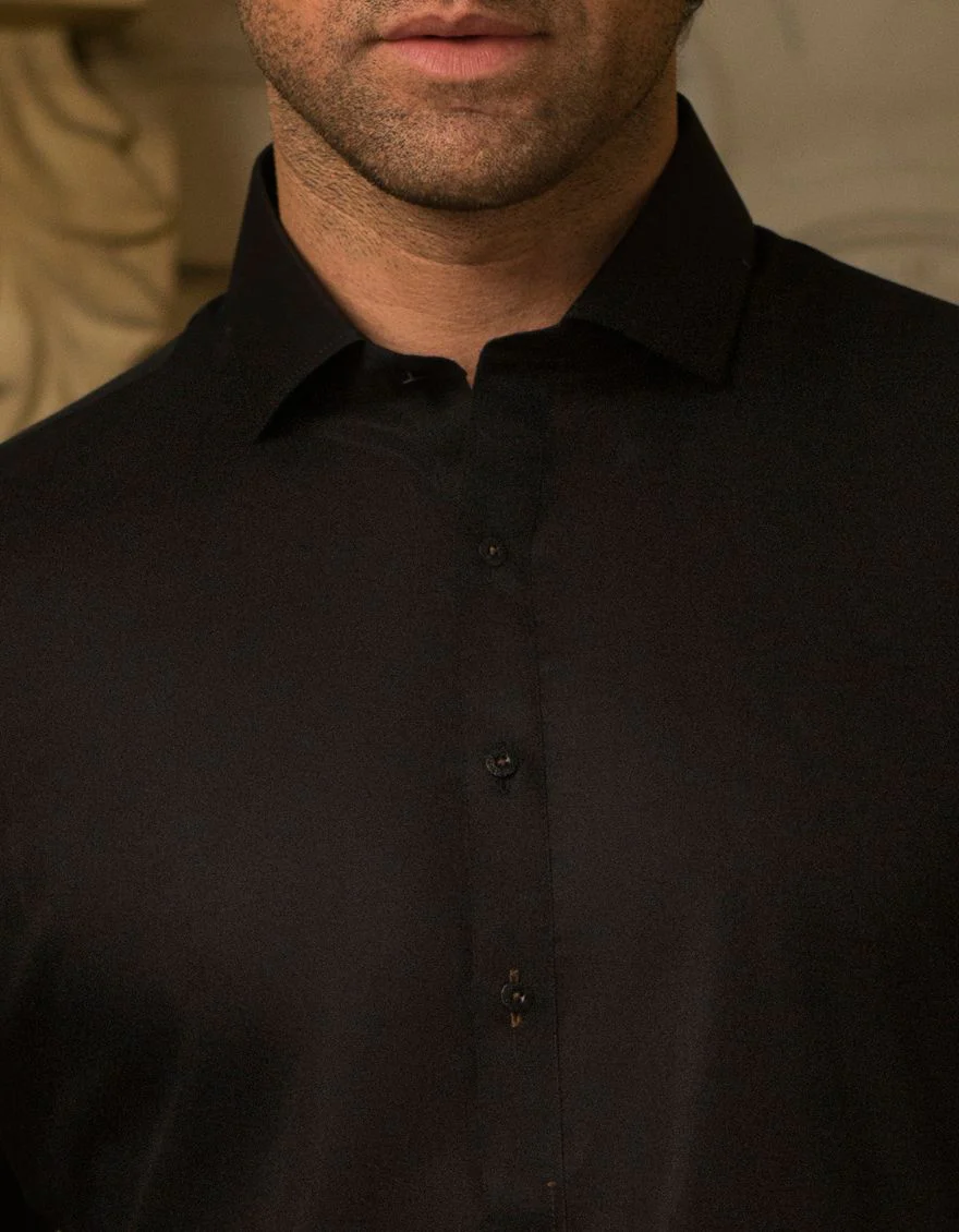 BLACK KAMEEZ SHALWAR | JJKS-S-US-36815/S21/JJ6887-PN - Image 3