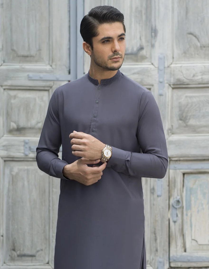 MAGNET GREY KAMEEZ SHALWAR | JJKS-S-US-36823/S21/JJ7231-SF - Image 5