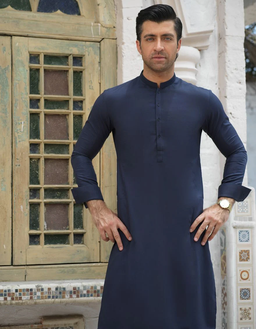 BLUE KAMEEZ SHALWAR | JJKS-S-US-36824/S21/JJ7232-SF - Image 3