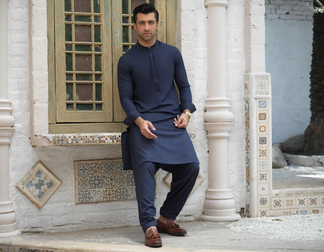 BLUE KAMEEZ SHALWAR | JJKS-S-US-36824/S21/JJ7232-SF - Image 4