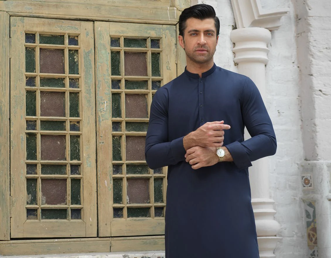 BLUE KAMEEZ SHALWAR | JJKS-S-US-36824/S21/JJ7232-SF - Image 6