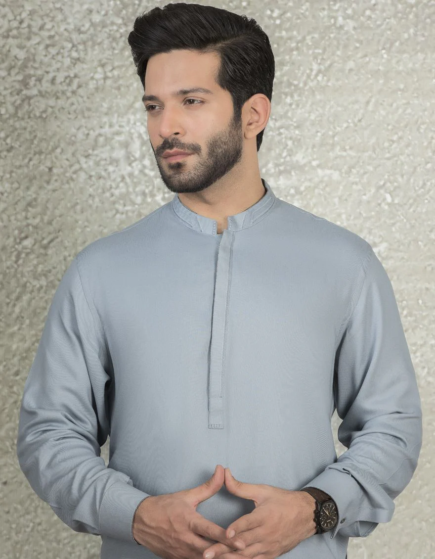SKY GREY KAMEEZ SHALWAR | JJKS-S-US-36828/S21/JJ7051-CL - Image 2