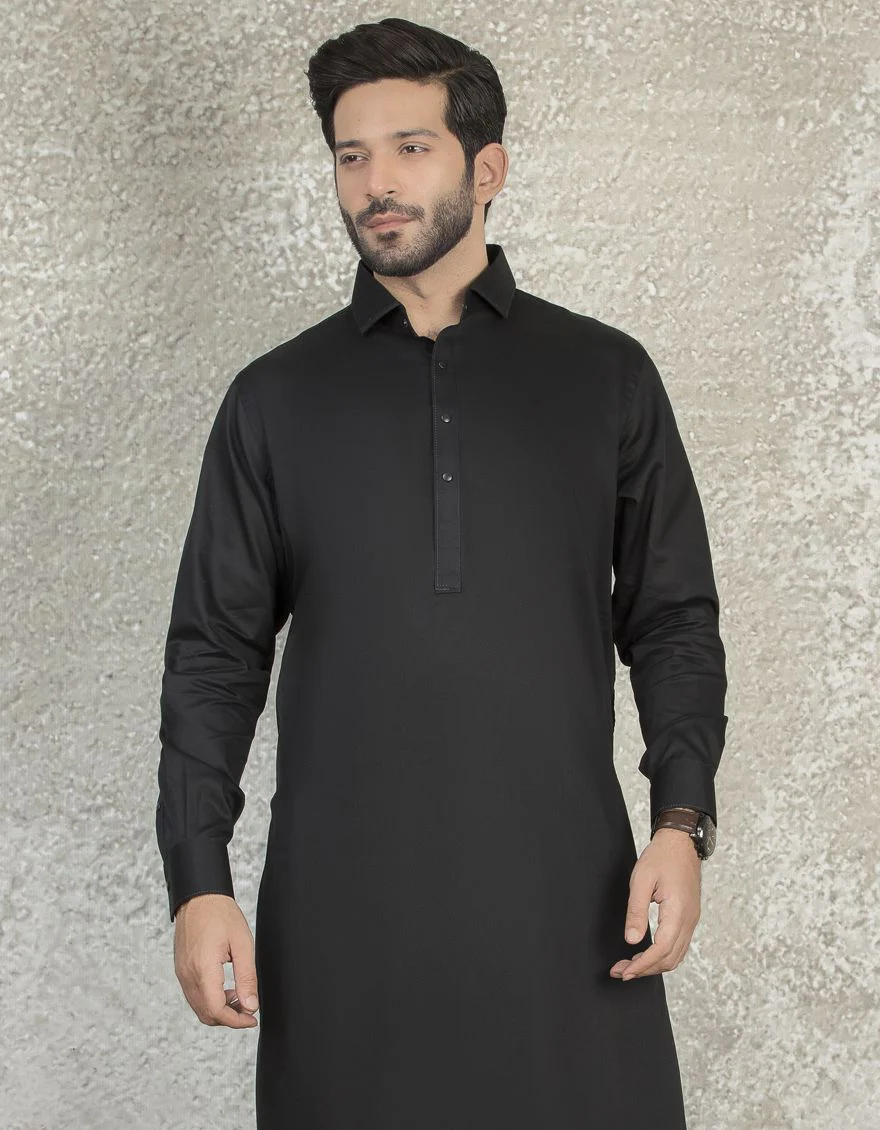 BLACK KAMEEZ SHALWAR | JJKS-S-US-36858/S22/JJ7545-EX - Image 4
