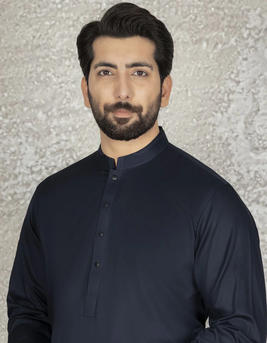 NAVY BLUE KAMEEZ SHALWAR | JJKS-S-US-36859/S22/JJ7545-EX - Image 2
