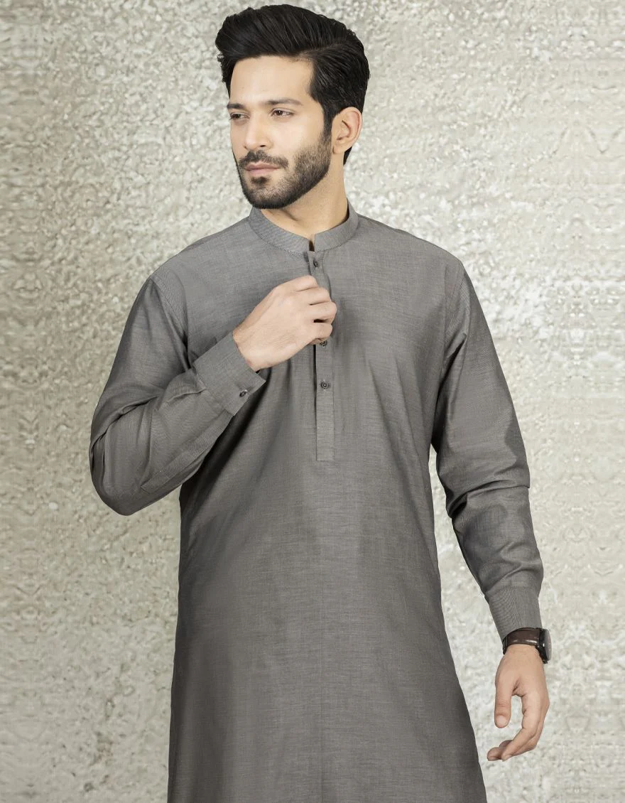 GREY KAMEEZ SHALWAR | JJKS-S-US-36874/S22/JJ8146-PL - Image 2