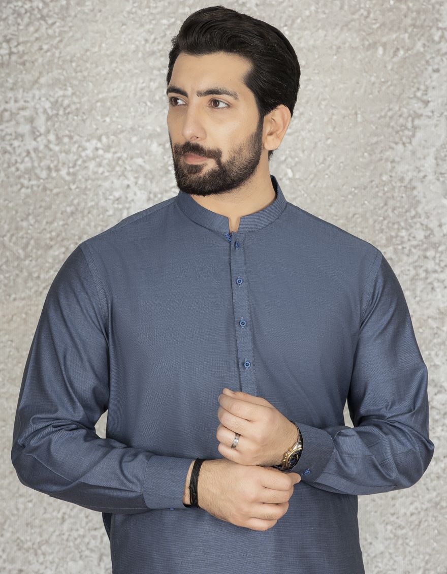 BLUE KAMEEZ SHALWAR | JJKS-S-US-36875/S22/JJ8146-PL - Image 3