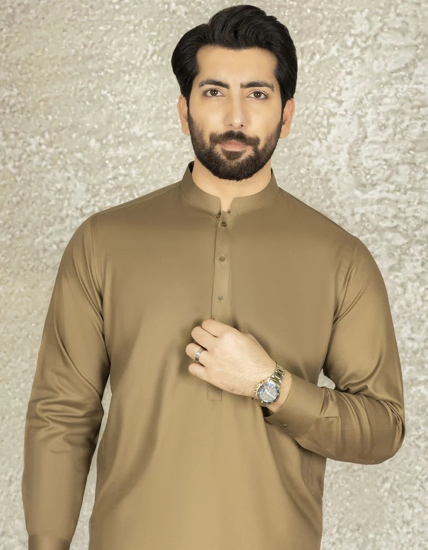 DULL GOLD KAMEEZ SHALWAR | JJKS-S-US-36877/S22/JJ7657-PL - Image 2