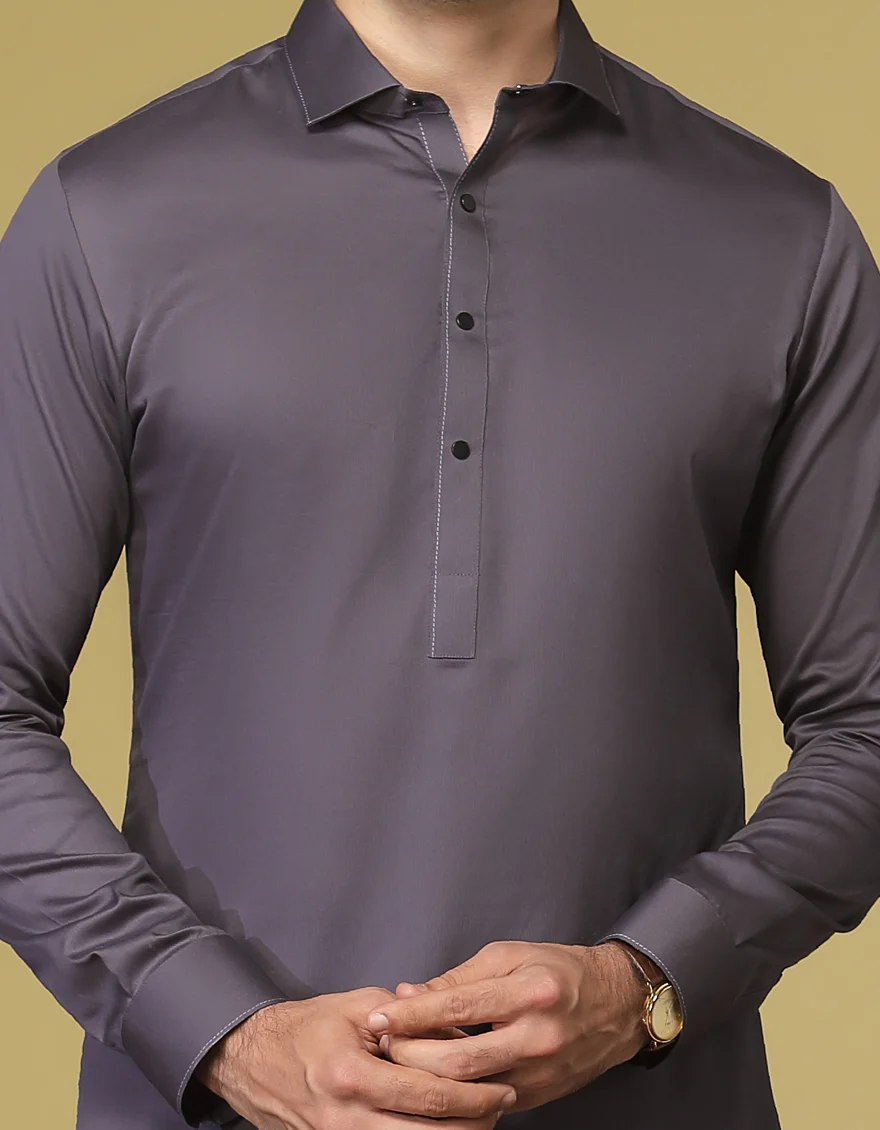 DULL PURPLE COTTON KAMEEZ SHALWAR | JJKS-S-US-36929/S22/JJ8170-PN - Image 2