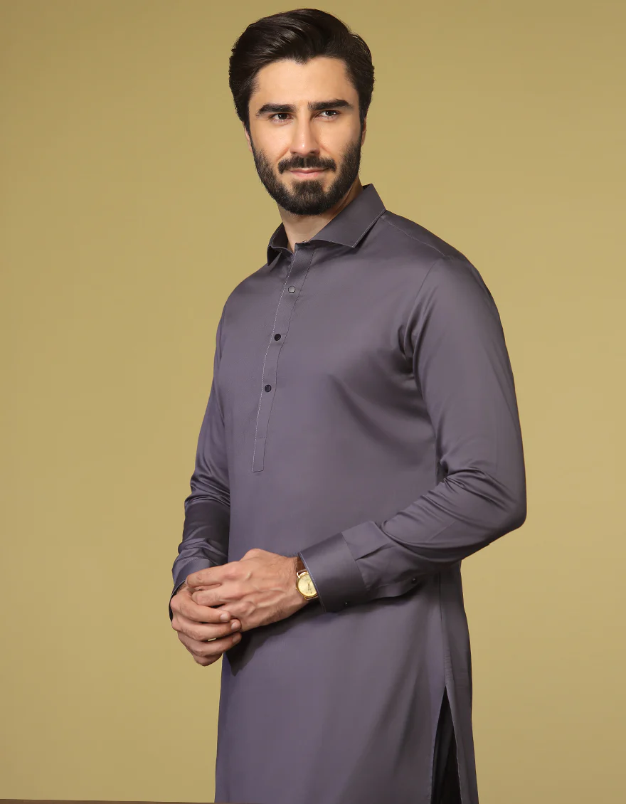 DULL PURPLE COTTON KAMEEZ SHALWAR | JJKS-S-US-36929/S22/JJ8170-PN - Image 3