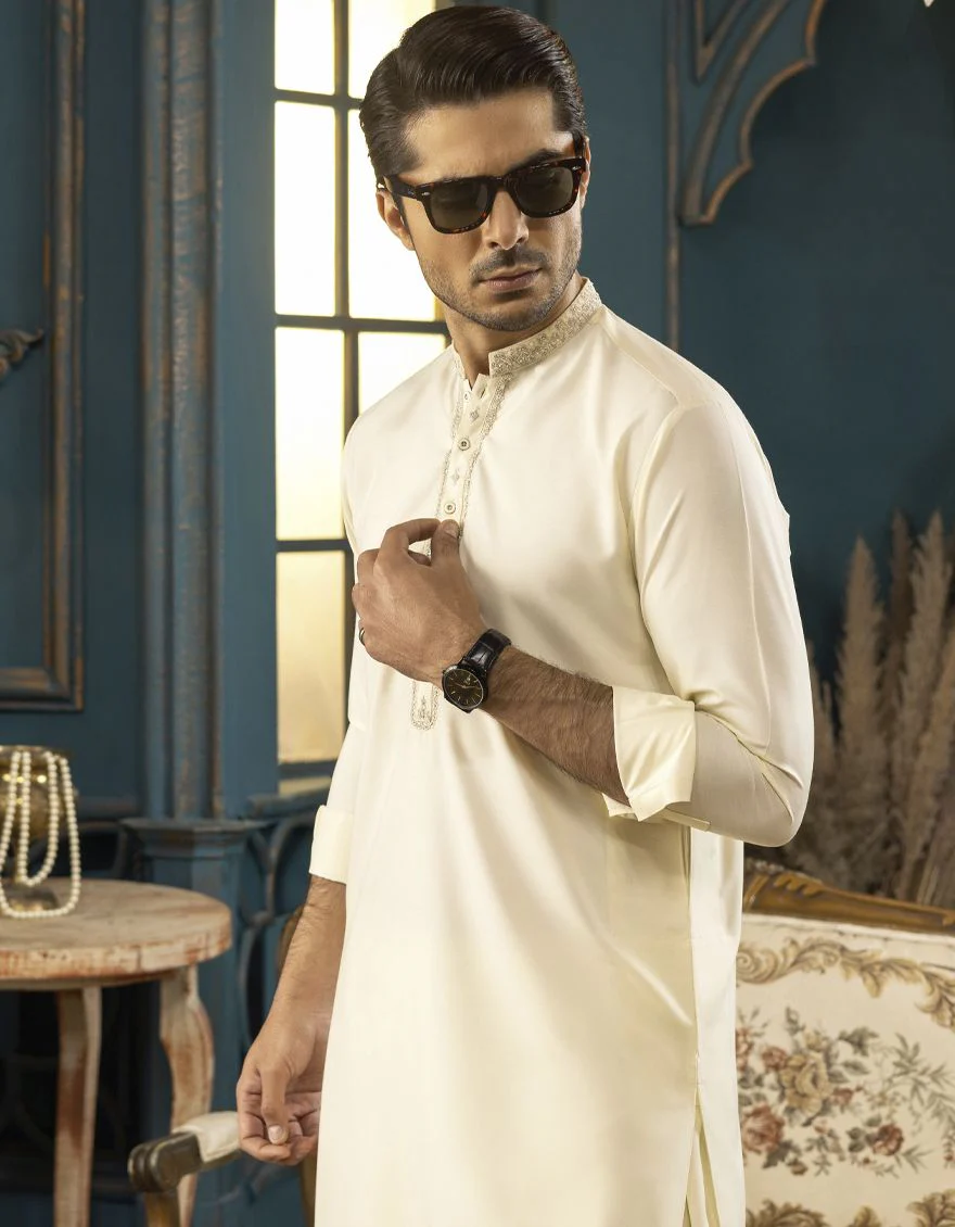 CREAM KAMEEZ SHALWAR | JJKS-S-US-37572/S22/JJ7400-FL - Image 6