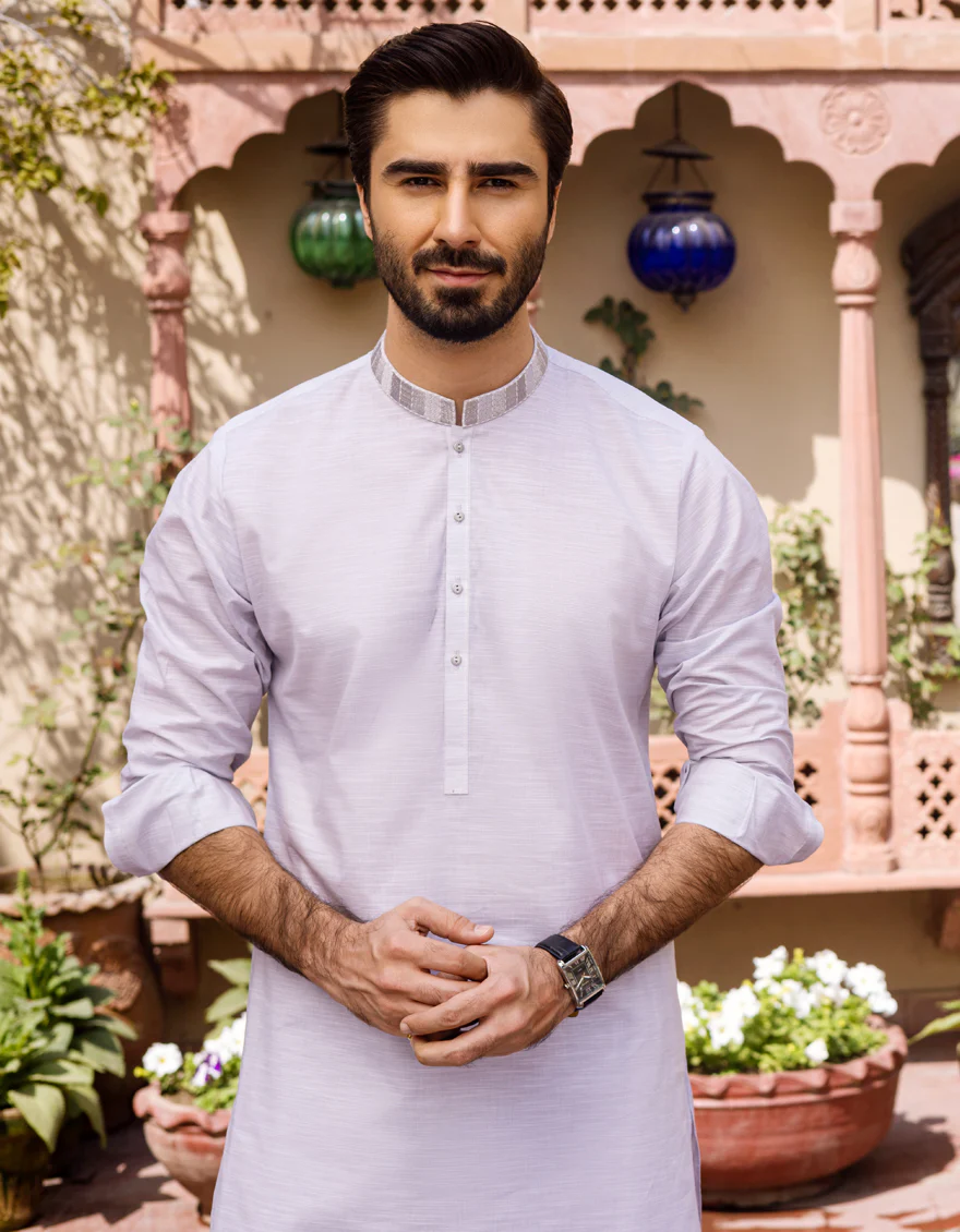 ASH GREY COTTON KAMEEZ SHALWAR | JJKS-S-US-37598/S22/JJ7312-SF - Image 2