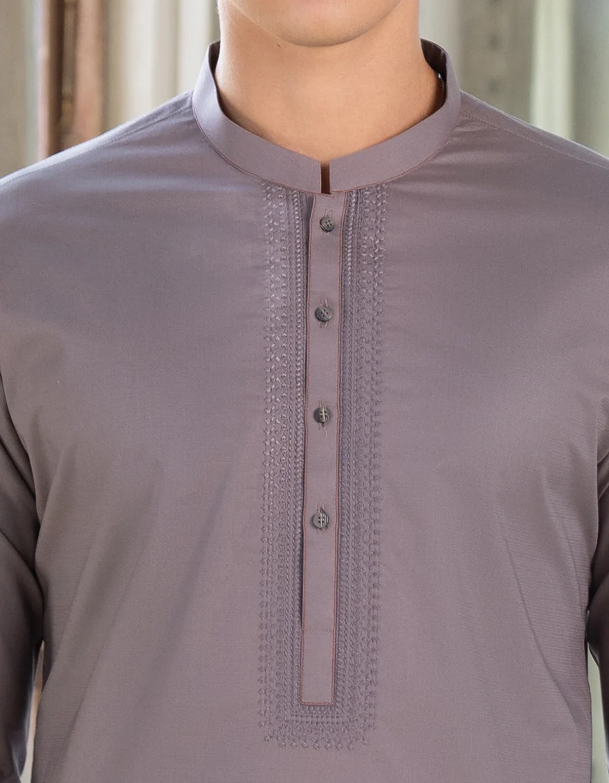 LIGHT PURPLE COTTON KAMEEZ SHALWAR | JJKS-S-US-37699/S23/JJ8804-SF - Image 2