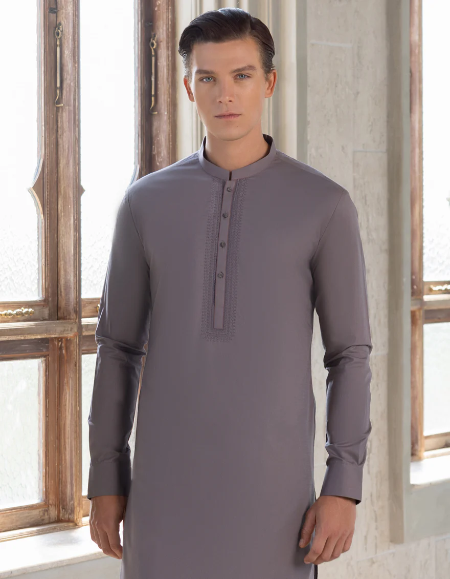 LIGHT PURPLE COTTON KAMEEZ SHALWAR | JJKS-S-US-37699/S23/JJ8804-SF - Image 3
