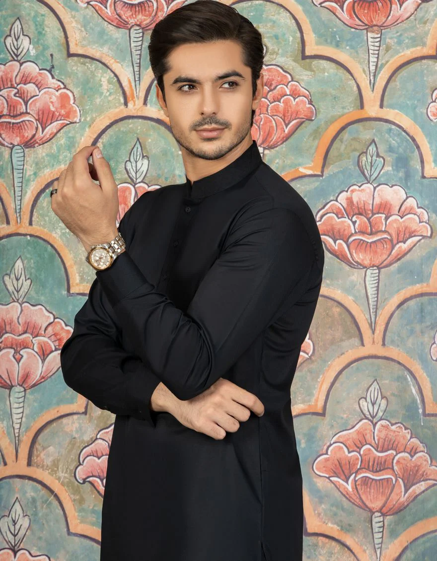 BLACK KAMEEZ SHALWAR | JJKS-S-US-40131/S21/JJ7235-SF - Image 2