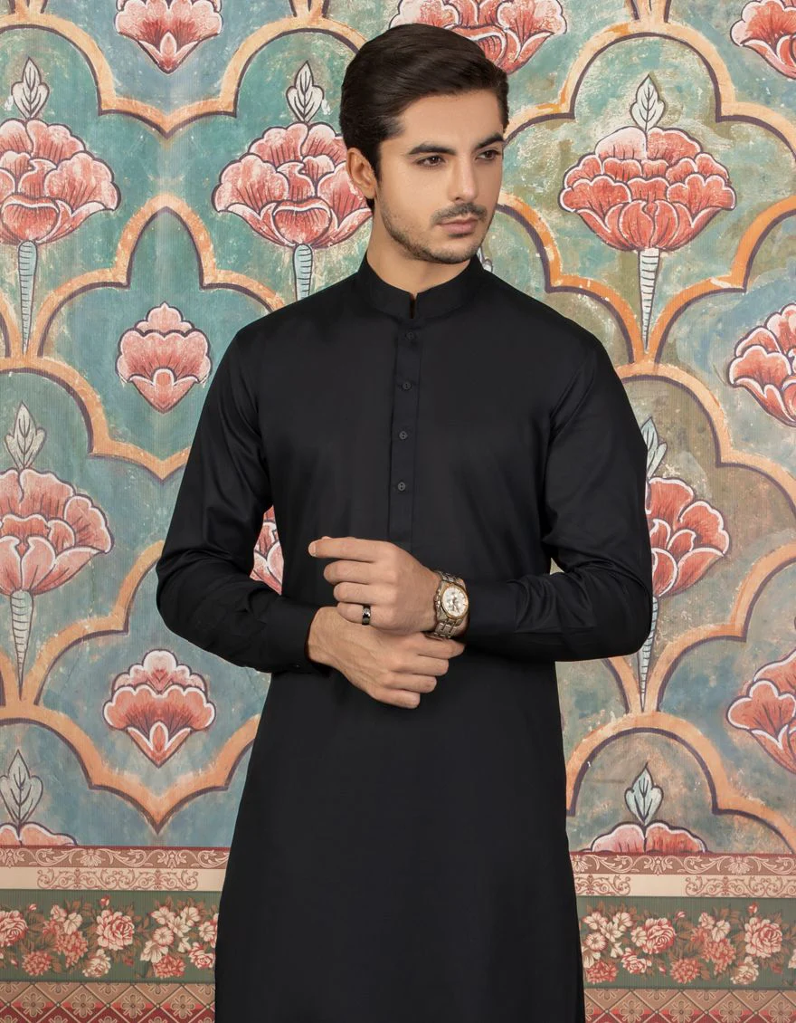 BLACK KAMEEZ SHALWAR | JJKS-S-US-40131/S21/JJ7235-SF - Image 3