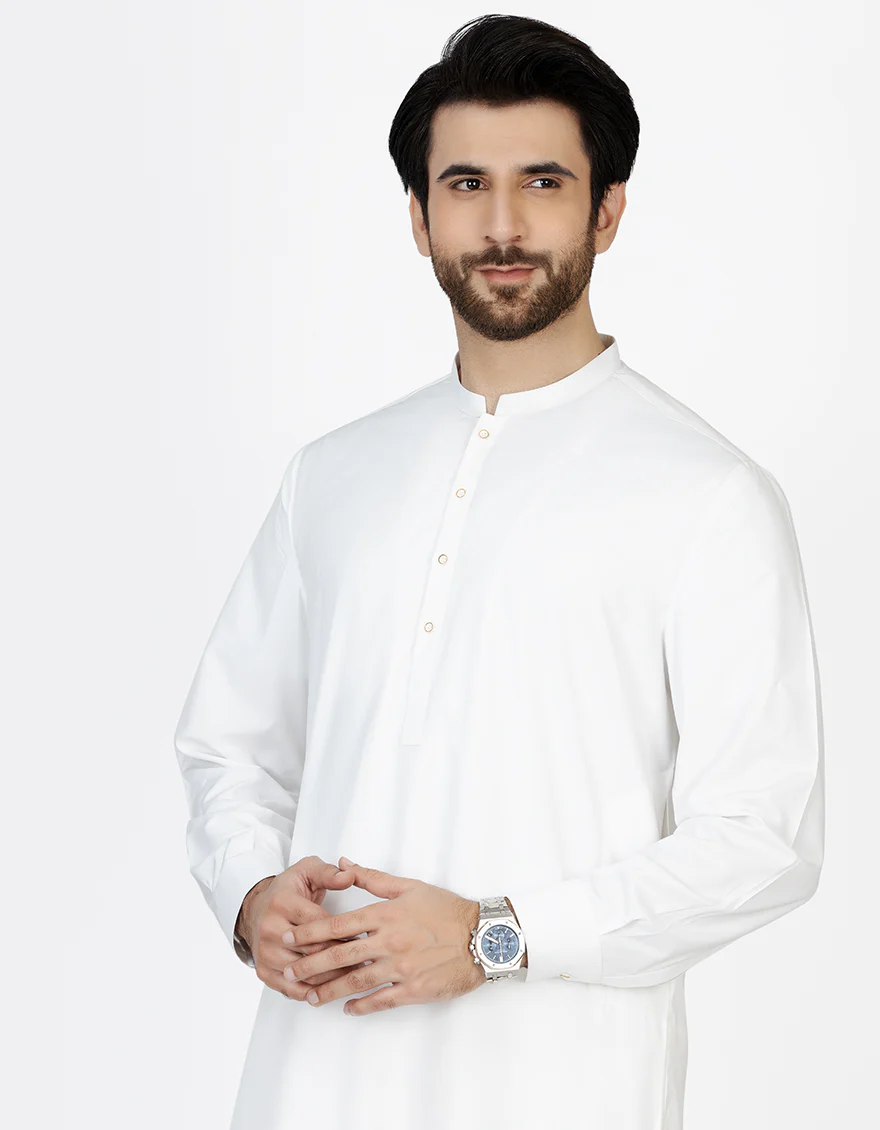 OFF WHITE KAMEEZ SHALWAR | JJKS-S-US-42344/S22/JJ7578-PN - Image 2