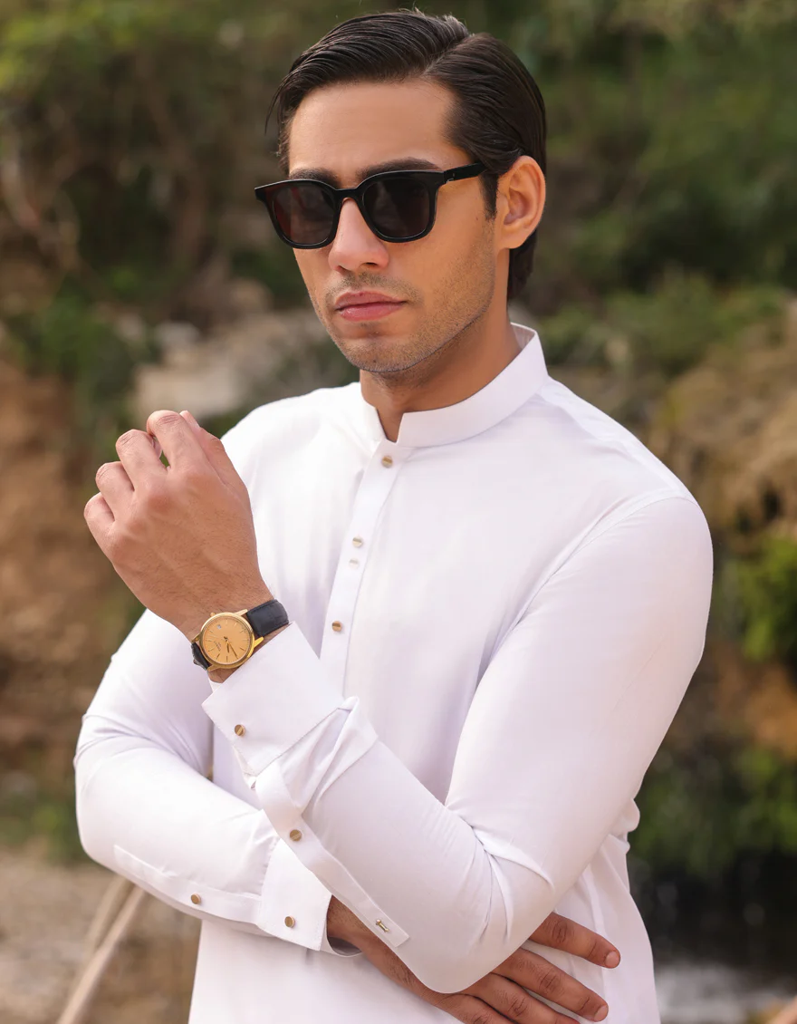 WHITE CVC KAMEEZ SHALWAR | JJKS-S-US-47055/S23/JJ8743-PN - Image 2