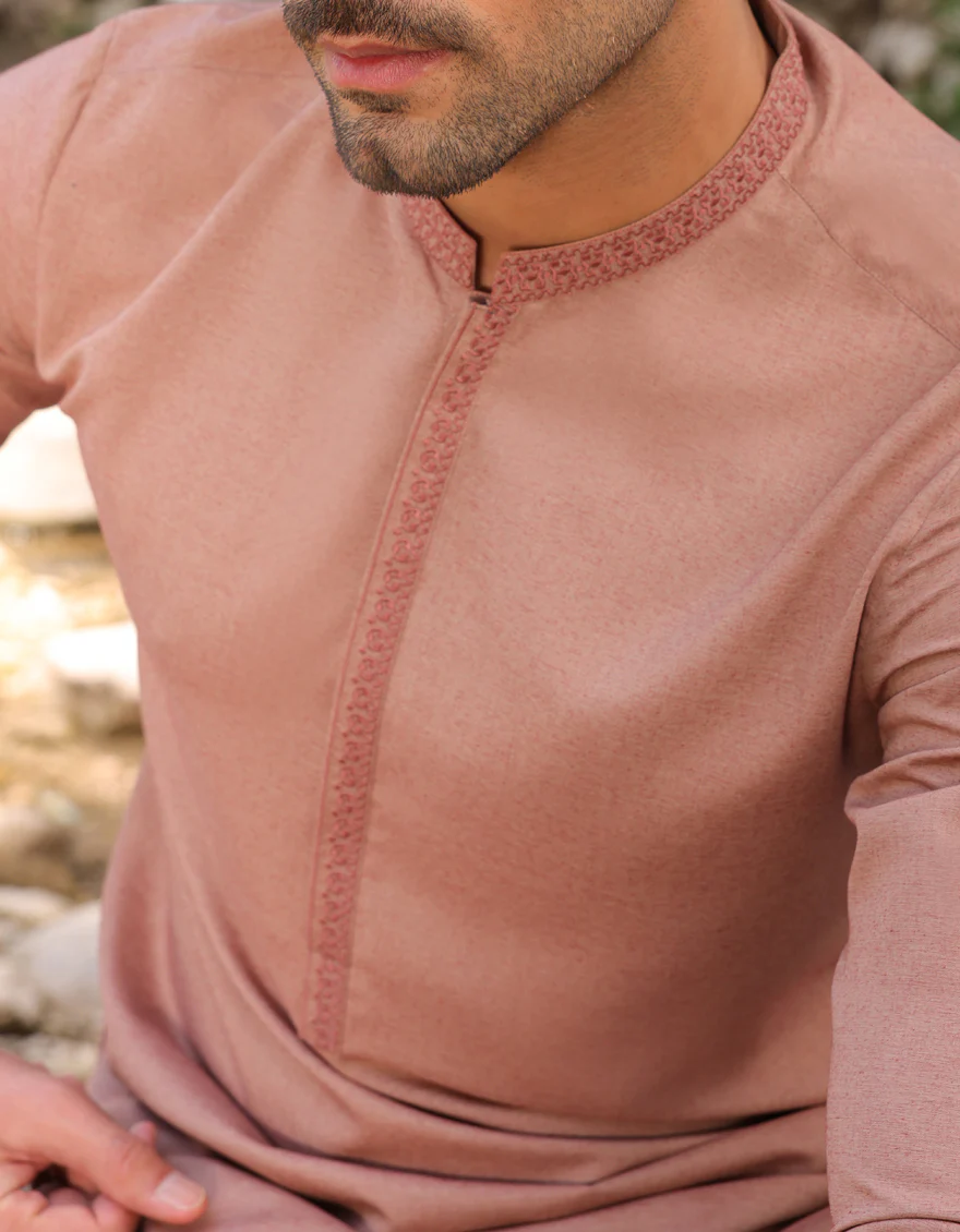 RUST BLENDED KAMEEZ SHALWAR | JJKS-S-US-47061/S23/JJ8778-SF - Image 4