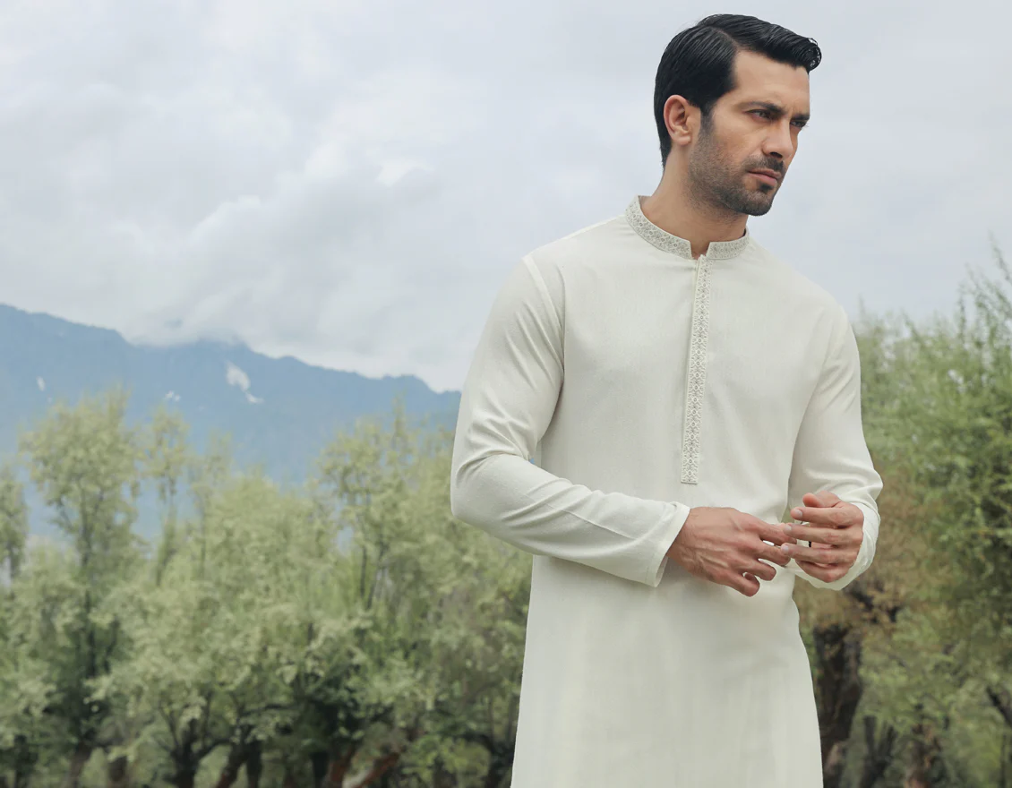 CREAM BLENDED KAMEEZ SHALWAR | JJKS-S-US-47098/S23/JJ8712-FL - Image 4
