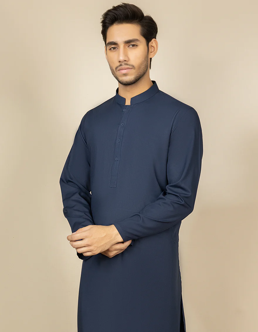 BLUE KAMEEZ SHALWAR | JJKS-US-04-30780-R28 - Image 3