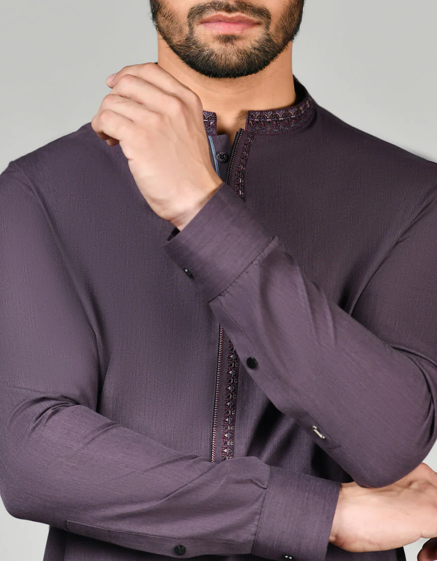 PURPLE KAMEEZ SHALWAR | JJKS-US-24-32794 - Image 2