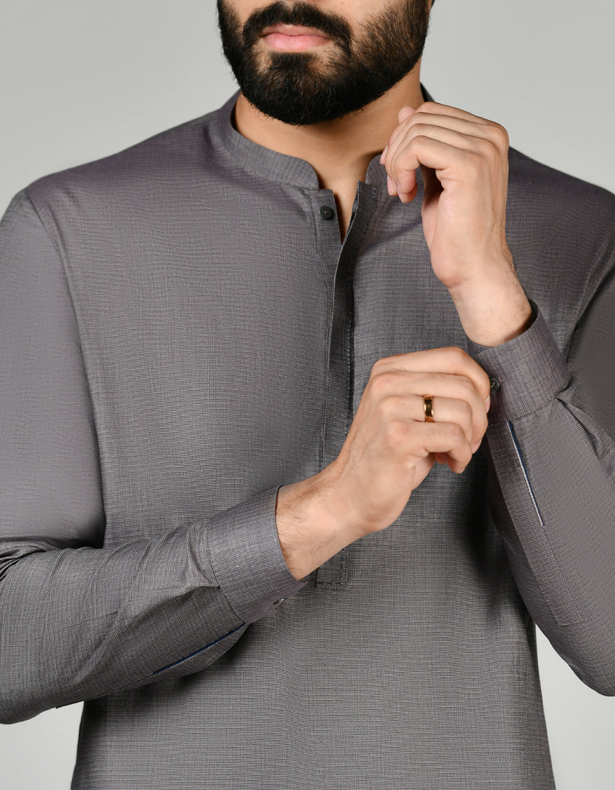 GREY KAMEEZ SHALWAR | JJKS-US-24-32820 - Image 2