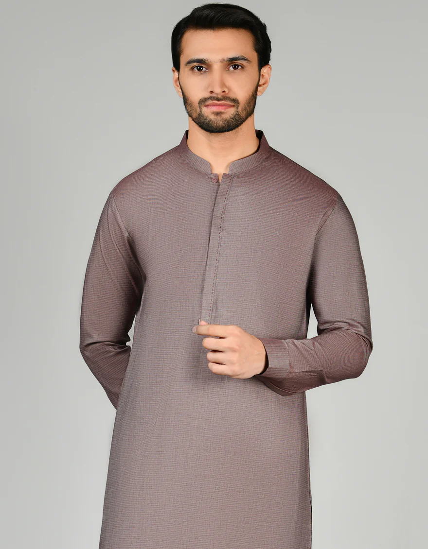 BROWN KAMEEZ SHALWAR | JJKS-US-24-32821 - Image 3